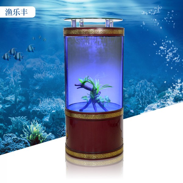 家用水族箱中型创意靠墙金鱼缸